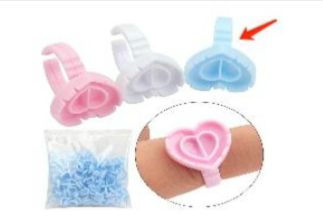 Heart Shape Glue Rings (100 pcs)